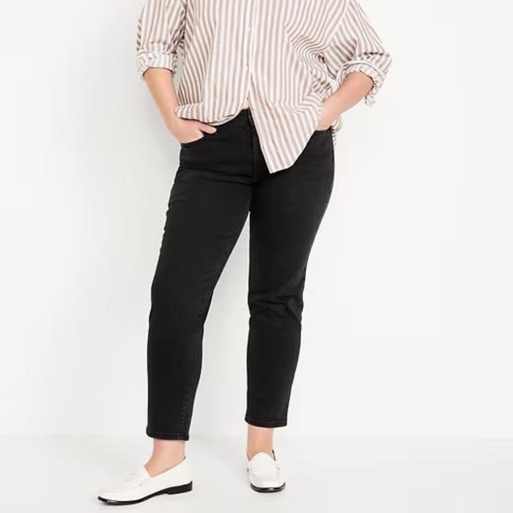 NWT Old Navy Mid-Rise OG Straight Ankle Jeans - Picture 3 of 6